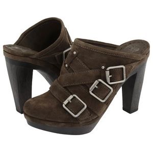 Juicy Couture Collette Heels Clogs Mules Slides Size 7